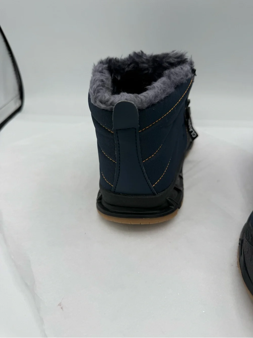 Moving Steps Zermatt Women's Navy Quilted Faux-Fur Ankle Booties New
